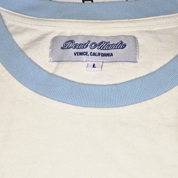Dead Atlantic Football Shirt White/Blue size Large NEW - Picture 2 of 4